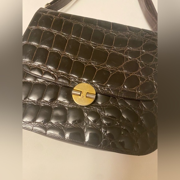 Vintage Amelia Berko Brown Leather Shoulder Bag - Picture 2 of 9